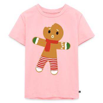 Christmas Biscuit - T-shirt Premium bio Enfant - rose - Devant - AI Model Kid Female (0cm)