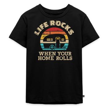 Caravane - T-shirt Premium bio Enfant - noir - Devant - Mikhail (115cm)