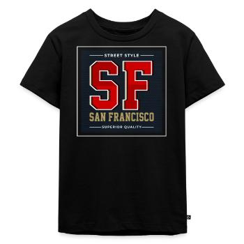 San Francisco - T-shirt Premium bio Enfant - noir - Devant - Mikhail (115cm)
