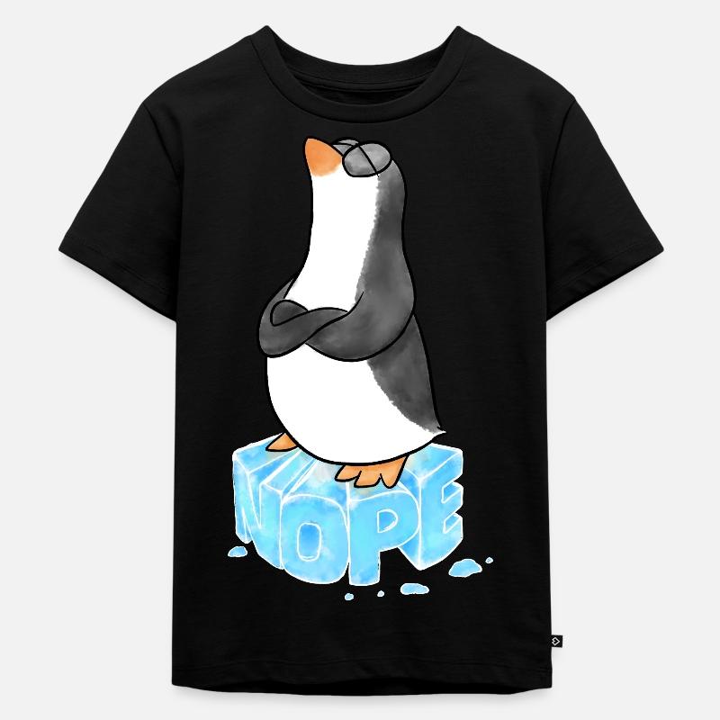 NEIN - Kinder Premium Bio T-Shirt - Schwarz