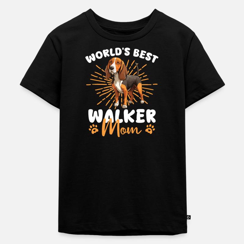 Treeing Walker Coonhound Walker Maman - T-shirt Premium bio Enfant - noir