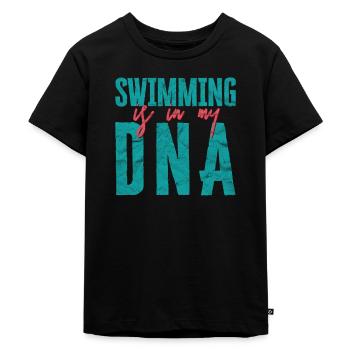 S’agiter dans The Pool Life Is Cool Swimmers Rule - T-shirt Premium bio Enfant - noir - Devant - Mikhail (115cm)