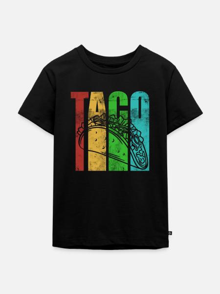 Taco - Kinder Premium Bio T-Shirt - Schwarz