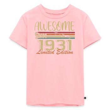 Legends were born in 1931 Vintage 1931 - Kids Premium Organic T-Shirt - rose - Front - AI Model Kid Female (0cm)