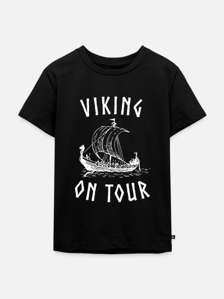 Wikinger Frühmittelalter Reenactment - Kinder Premium Bio T-Shirt - Schwarz