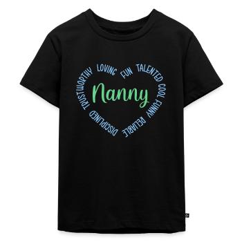 Nanny Babysitter Childminder - Kids Premium Organic T-Shirt - black - Front - Mikhail (115cm)