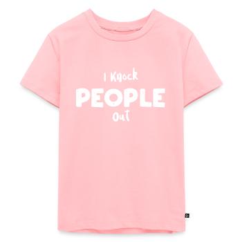 I Knock People Out - Doctor - Kids Premium Organic T-Shirt - rose - Front - AI Model Kid Female (0cm)