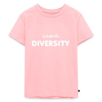 Celebrate Diversity - Noodles - Kinder Premium Bio T-Shirt - Rosa - Vorne - AI Model Kid Female (0cm)