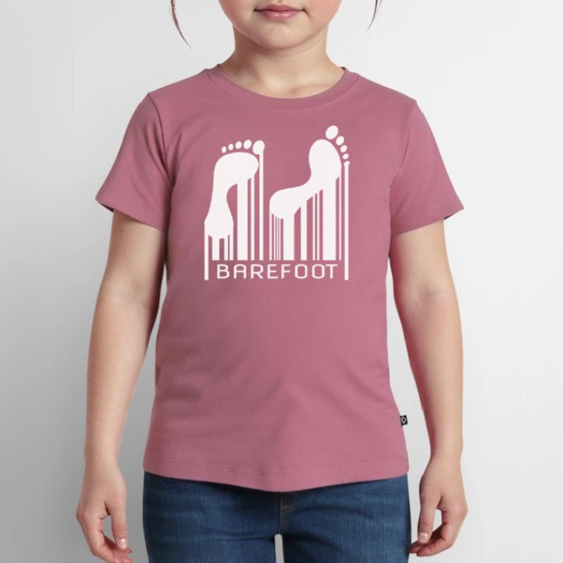 Barefoot Barcode Barefoot Bar Code Code Kids Premium Organic T-Shirt