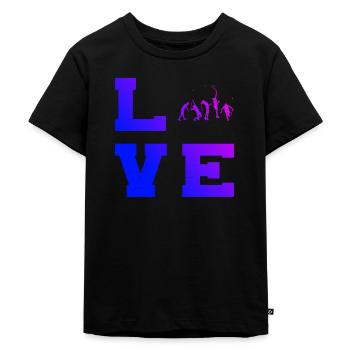 Tennis Femmes Tennis Hommes Tennis Tennis Tennis Tennis - T-shirt Premium bio Enfant - noir - Devant - Mikhail (115cm)
