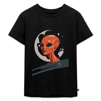 Science fiction - Alien - Kinder Premium Bio T-Shirt - Schwarz - Vorne - Mikhail (115cm)