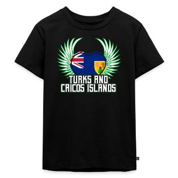 Îles Turks et Caïcos - T-shirt Premium bio Enfant - noir - Devant - Mikhail (115cm)