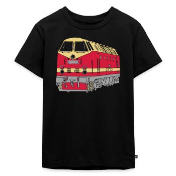 DR 119 - Kinder Premium Bio T-Shirt - Schwarz - Vorne - Mikhail (115cm)
