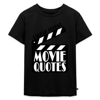 parler couramment des citations de films - T-shirt Premium bio Enfant - noir - Devant - Mikhail (115cm)