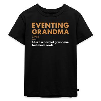 Rider Grandma Definition Eventing - Kids Premium Organic T-Shirt - black - Front - Mikhail (115cm)