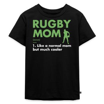 Sport Mom Definition Rugby - Kids Premium Organic T-Shirt - black - Front - Mikhail (115cm)