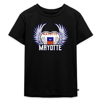 Mayotte - Kids Premium Organic T-Shirt - black - Front - Mikhail (115cm)