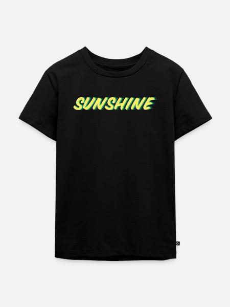 Sunshine - Kinder Premium Bio T-Shirt - Schwarz