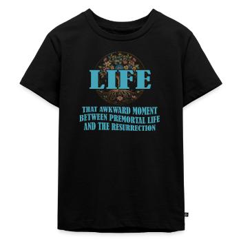 Vie Le moment embarrassant entre deux vies - T-shirt Premium bio Enfant - noir - Devant - Mikhail (115cm)