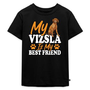 Vizsla Hunde Vizsla Grooming Vizsla Exercise - Kinder Premium Bio T-Shirt - Schwarz - Vorne - Mikhail (115cm)
