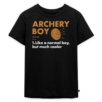 Sport Boy Tir à l’arc - T-shirt Premium bio Enfant - noir - Devant - Mikhail (115cm)