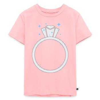 Diamant Ehering - Kinder Premium Bio T-Shirt - Rosa - Vorne - AI Model Kid Female (0cm)