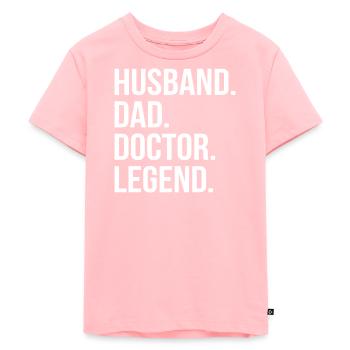 Papa Père Docteur Docteur Docteur Mari Légende - T-shirt Premium bio Enfant - rose - Devant - AI Model Kid Female (0cm)