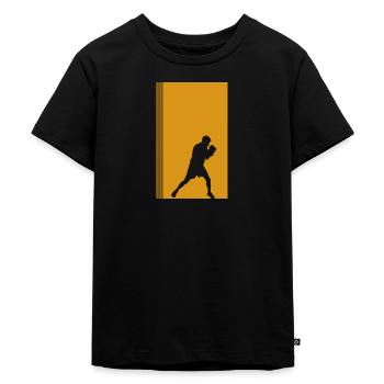 Boxing Boxing Boxen Boxsack - Kinder Premium Bio T-Shirt - Schwarz - Vorne - Mikhail (115cm)