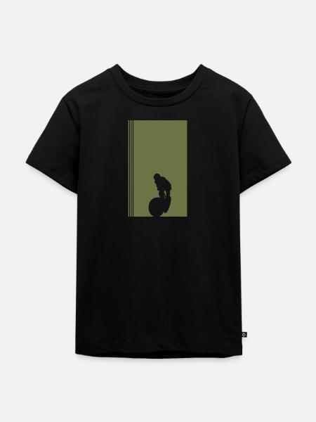 Mountainbiking Trail - Kinder Premium Bio T-Shirt - Schwarz