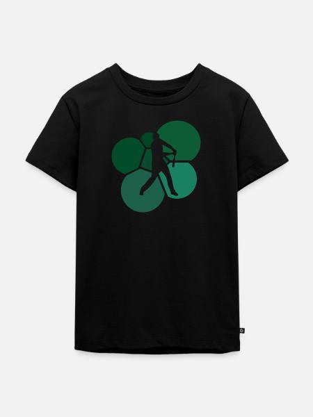 Baseball Baserunning Baseballer - Kinder Premium Bio T-Shirt - Schwarz
