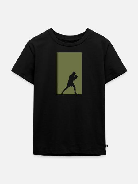 Boxing Boxing Boxen Boxkampf - Kinder Premium Bio T-Shirt - Schwarz