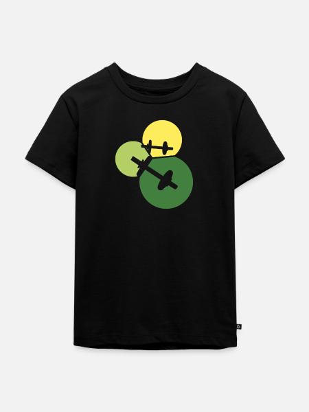 Deadlift Gym - Kinder Premium Bio T-Shirt - Schwarz