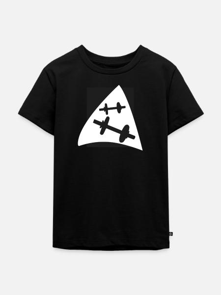 Bodybuilder Bodybuilder - Kinder Premium Bio T-Shirt - Schwarz