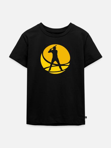 Baseballer Baseballspieler Baseball - Kinder Premium Bio T-Shirt - Schwarz