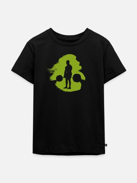 Bodybuilder Kraftsport Weightlifting - Kinder Premium Bio T-Shirt - Schwarz