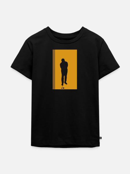 Golf Golfer Golfplatz Golfer - Kinder Premium Bio T-Shirt - Schwarz