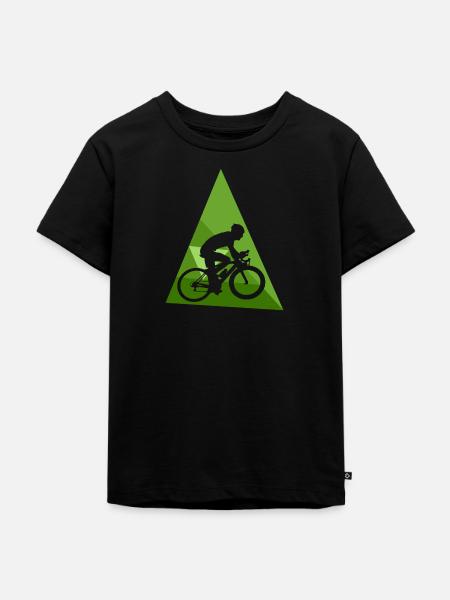 Fahrrad Biker Radtour - Kinder Premium Bio T-Shirt - Schwarz