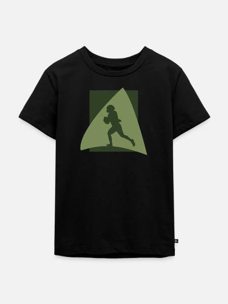 Gridiron Quarterback - Kinder Premium Bio T-Shirt - Schwarz