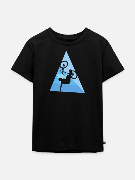 Mountainbiking Trail Downhiller Trail - Kinder Premium Bio T-Shirt - Schwarz