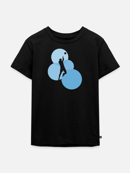 College Beachvolleyball b - Kinder Premium Bio T-Shirt - Schwarz