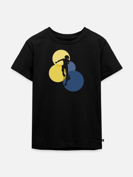 Skate Skate - Kinder Premium Bio T-Shirt - Schwarz