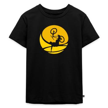 Sentier VTT VTT - T-shirt Premium bio Enfant - noir - Devant - Mikhail (115cm)