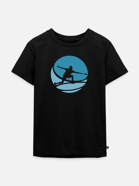 Badmintonschläger Badminton Drop - Kinder Premium Bio T-Shirt - Schwarz