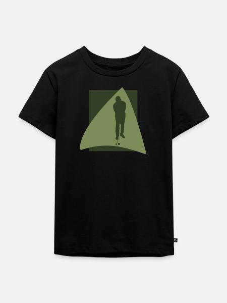 Golfer Golfball - Kinder Premium Bio T-Shirt - Schwarz