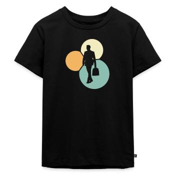 Banking Businessman Businessman - Kids Premium Organic T-Shirt - black - Front - Mikhail (115cm)