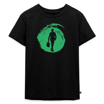 Banques Bourse de Wall Street - T-shirt Premium bio Enfant - noir - Devant - Mikhail (115cm)