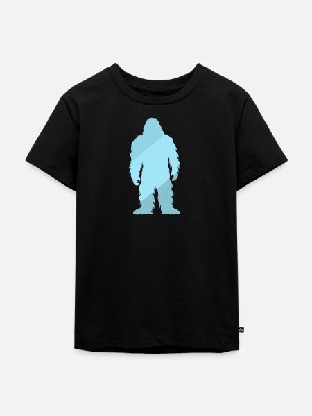 Lochness Big foot Yeti - Kinder Premium Bio T-Shirt - Schwarz