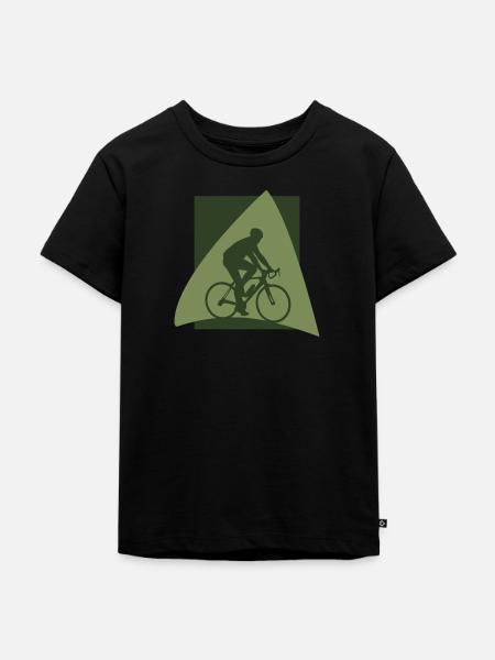 Radfahrer Radfahren - Kinder Premium Bio T-Shirt - Schwarz