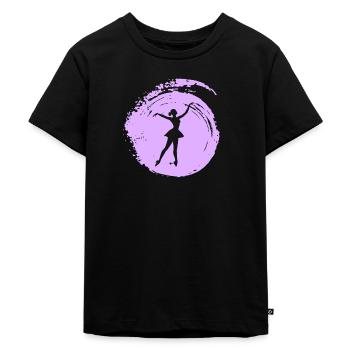 Balletttänzerin Ballett Tänzerin Balletttänzerin - Kinder Premium Bio T-Shirt - Schwarz - Vorne - Mikhail (115cm)