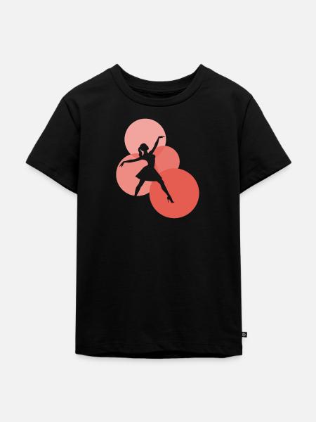 Ballett Tänzerin Schwanensee Oper - Kinder Premium Bio T-Shirt - Schwarz